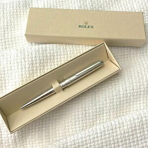 New in Box Rolex Chrome Wave Pattern Pen